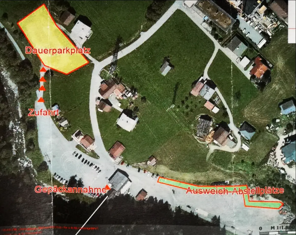 Winterparkplatz Maisäß Garfrescha, Talstation Garfreschabahn