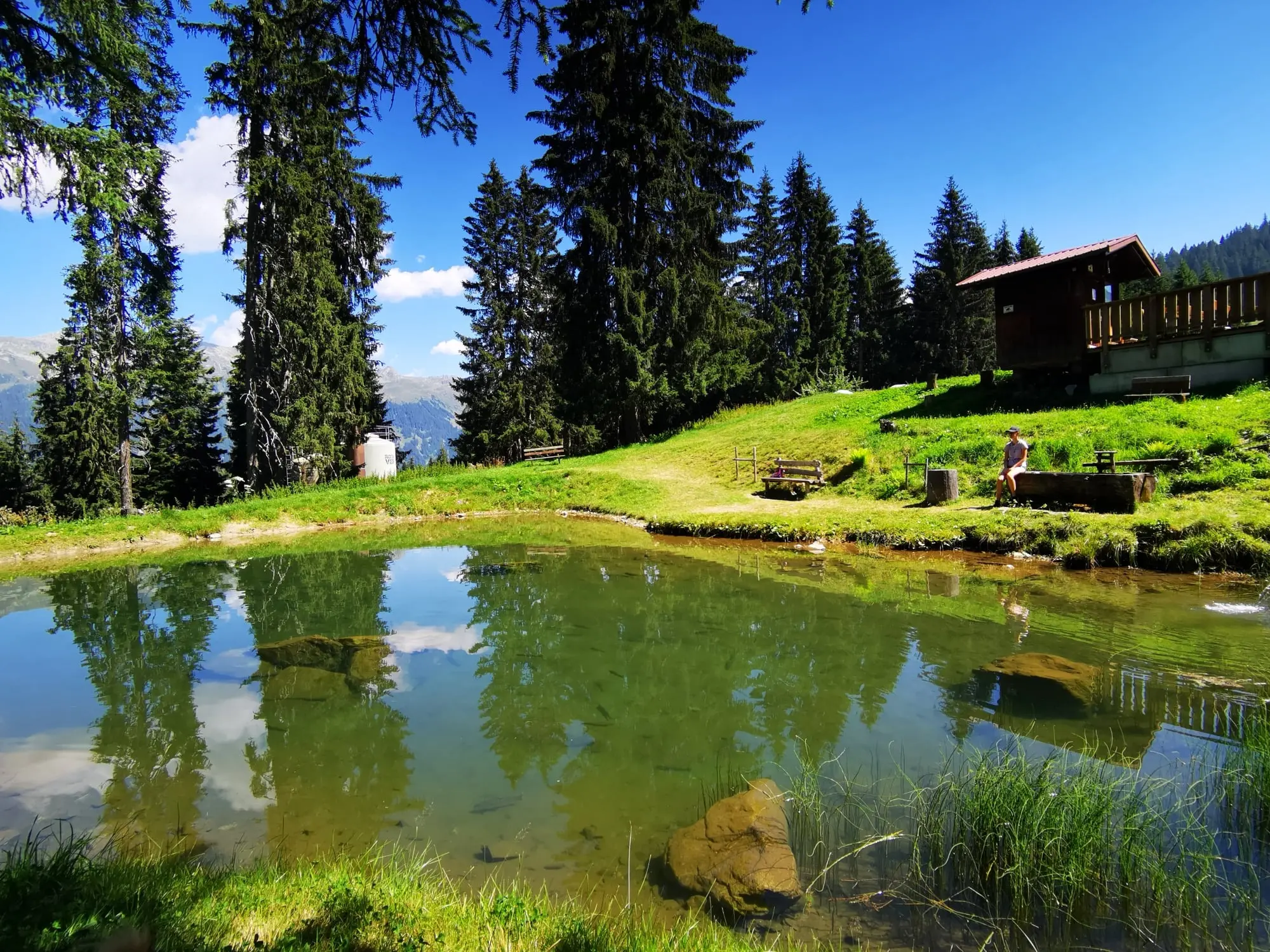 Alpines Fischen auf Garfrescha, Casa Christine, Christine Vergud